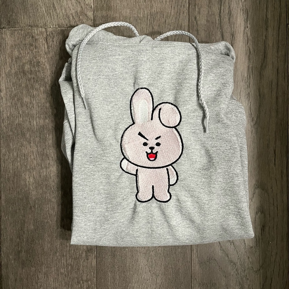 Bt21 chooky inspired embroidered hoodie